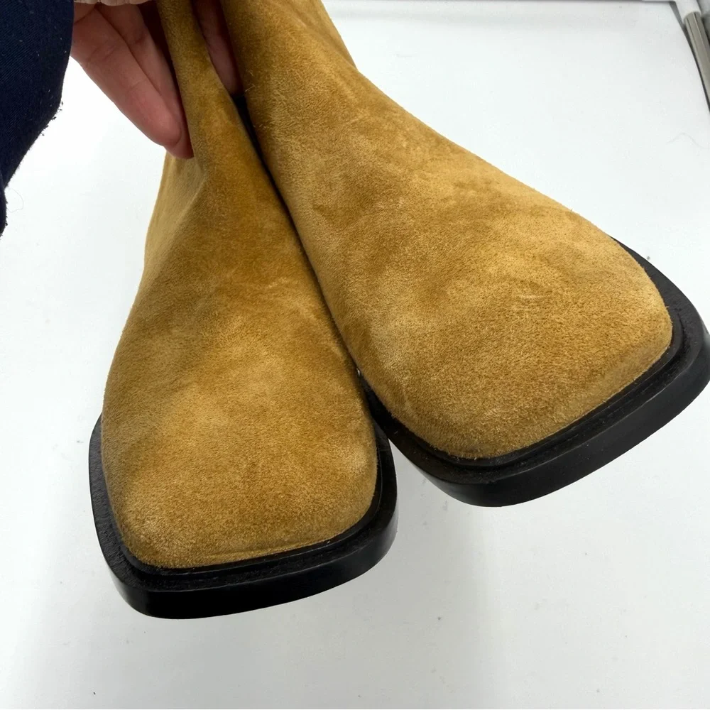 NEW Everlane Toasted Almond Suede Tan Leather The City Boot‎ in Size 9